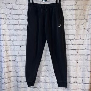 Gym Shark Jogger Style Drawstring Sweatpants with Pocets in Black Size Small